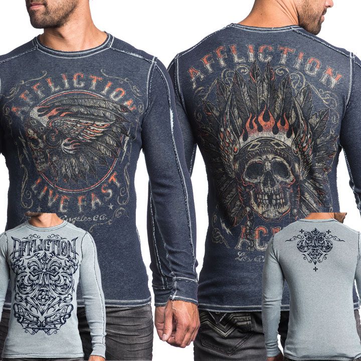 affliction long sleeve thermal