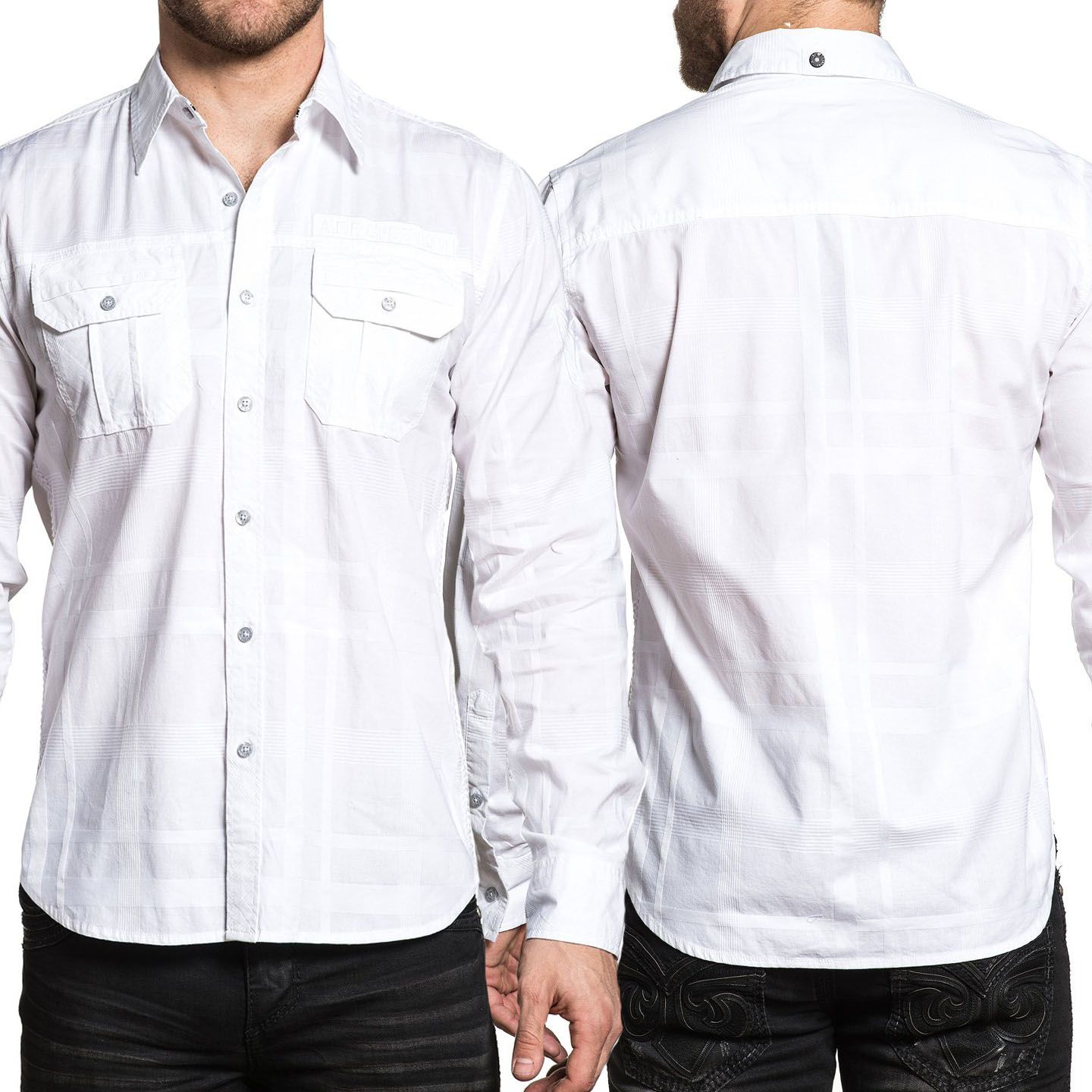 white dress shirt no pocket